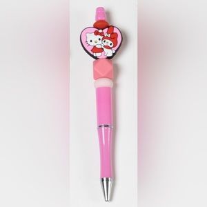 Hello Kitty and My Melody Custom Made Silicone Beaded Pen